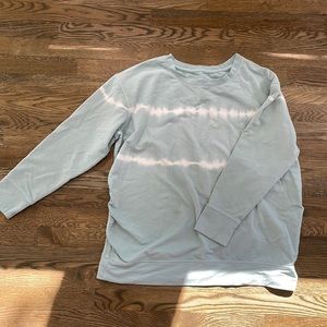 Isabel Maternity tie dye blue cozy terry sweatshirt size XXL